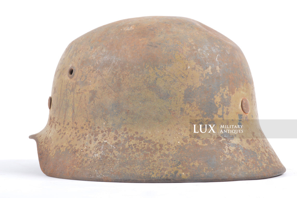 M40 Luftwaffe tropical camouflage combat helmet, « untouched / battle damage » - photo 13