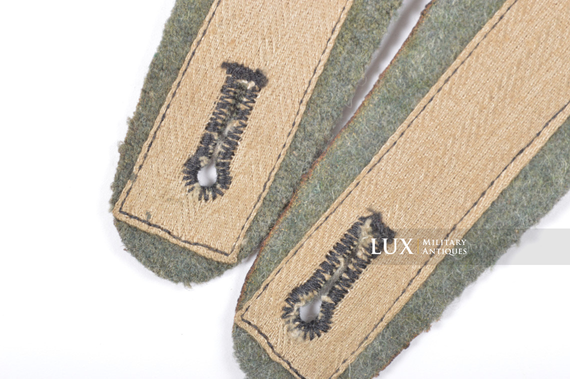 Late-war Waffen-SS EM infantry shoulder boards, « worn / combat used » - photo 15