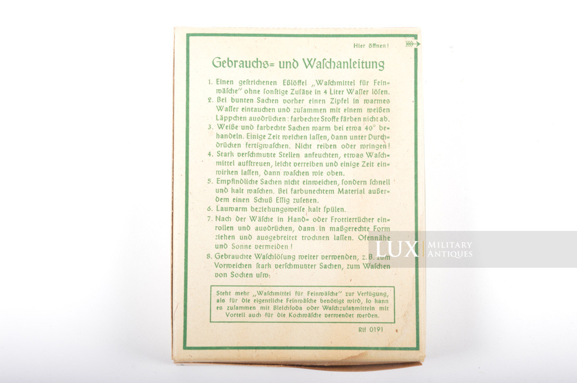 German washing powder for uniform - Lux Military Antiques - photo 8