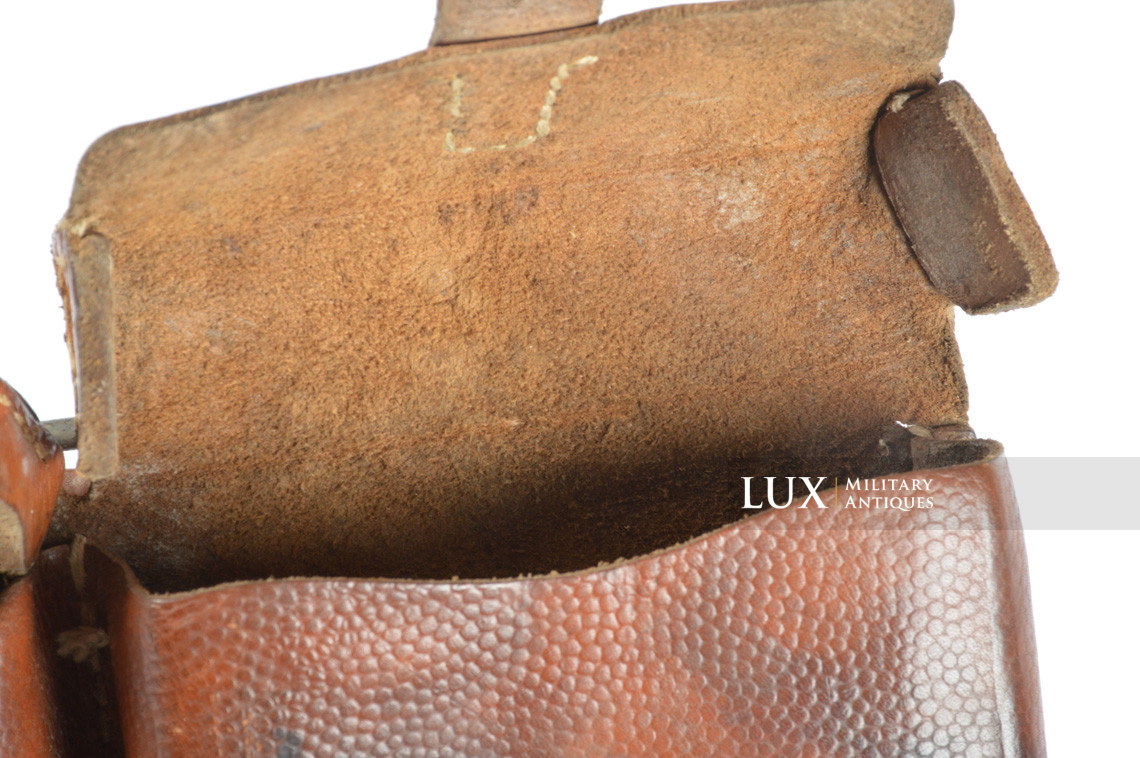 Très rare porte chargeurs de G43 en cuir grenelé brun, « cxb44 » - photo 20