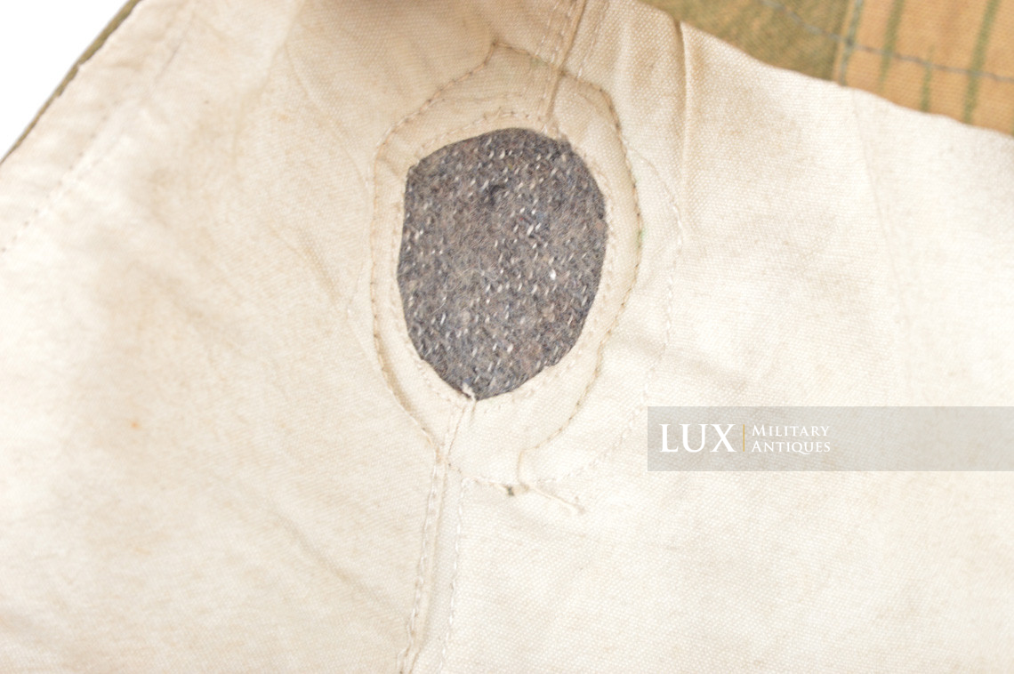 Rare Heer / Luftwaffe splinter pattern camouflage / white reversible winter hood, « Reversed colours » - photo 14