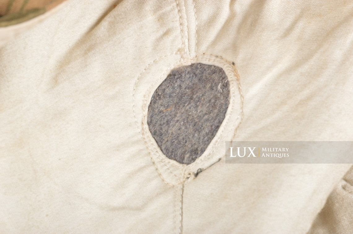 Rare Heer / Luftwaffe splinter pattern camouflage / white reversible winter hood, « Reversed colours » - photo 15