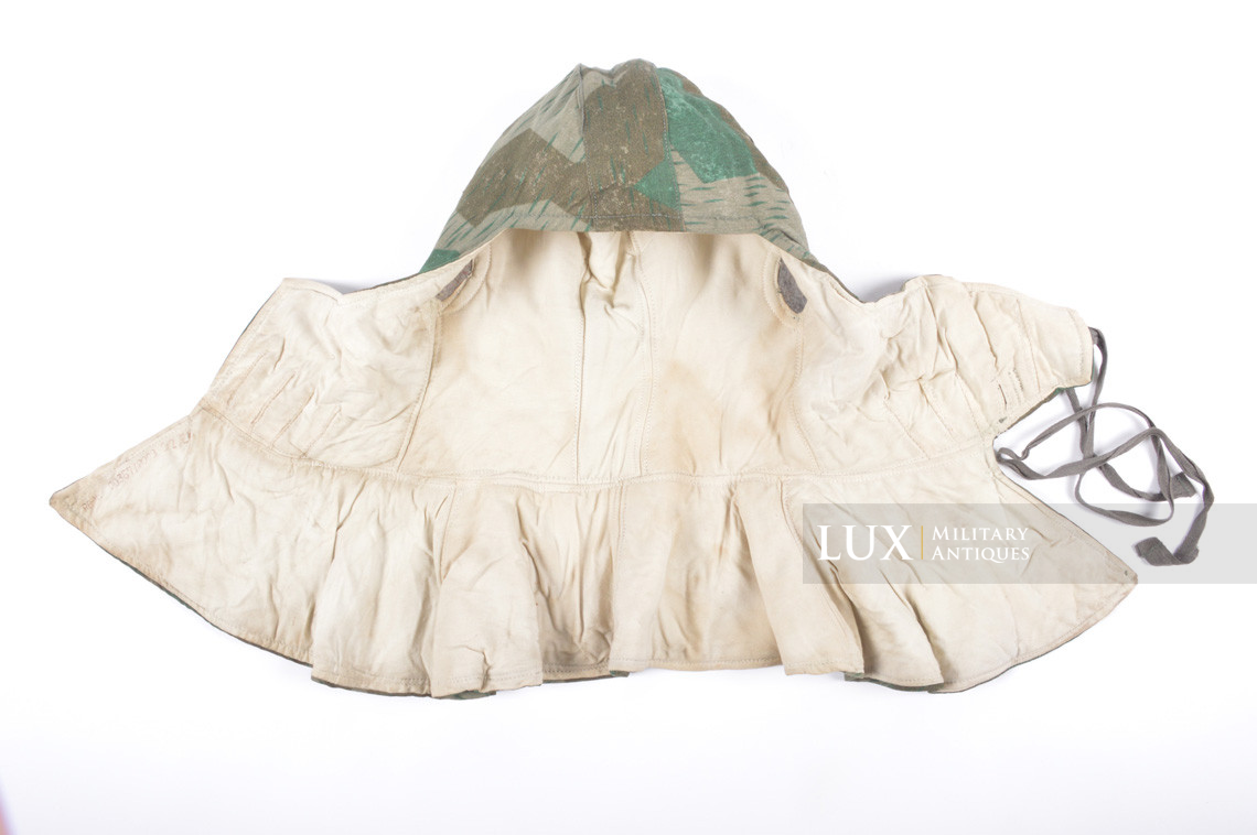 Heer / Luftwaffe splinter pattern camouflage / white reversible winter hood - photo 12