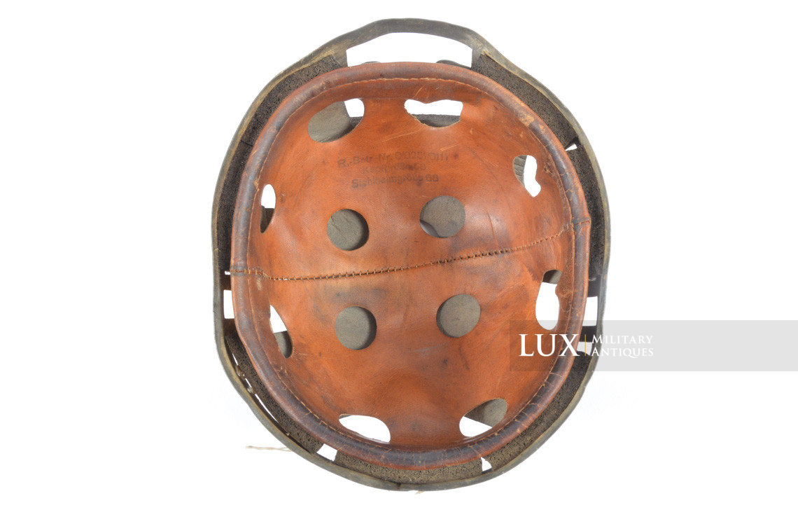 Late-war German M38 Fallschirmjäger/paratrooper helmet liner, « 68 » - photo 4