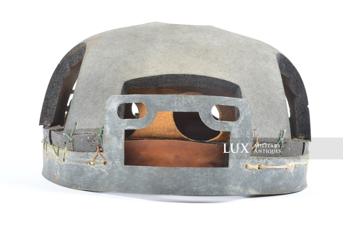 Late-war German M38 Fallschirmjäger/paratrooper helmet liner, « 68 » - photo 14