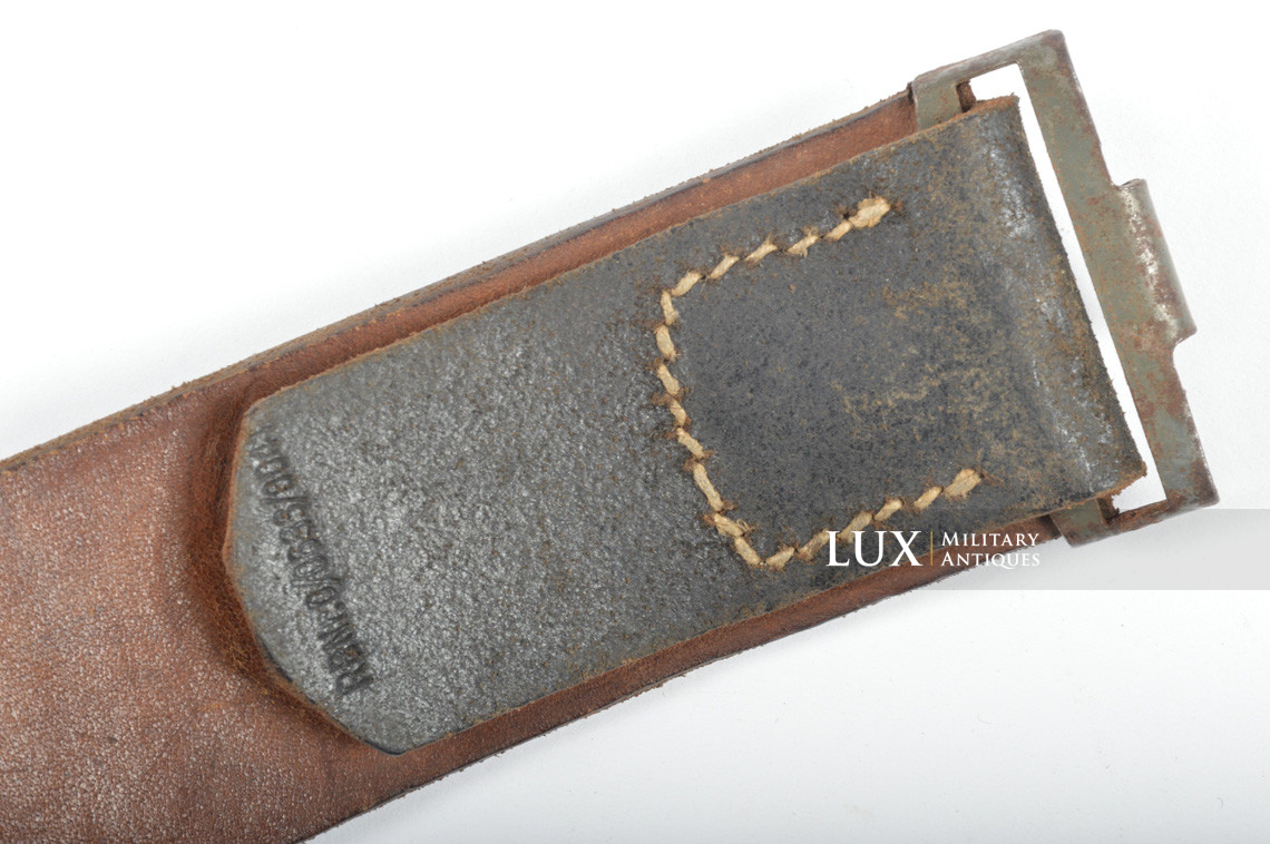German late-war leather belt, named, « RBNr » - photo 12