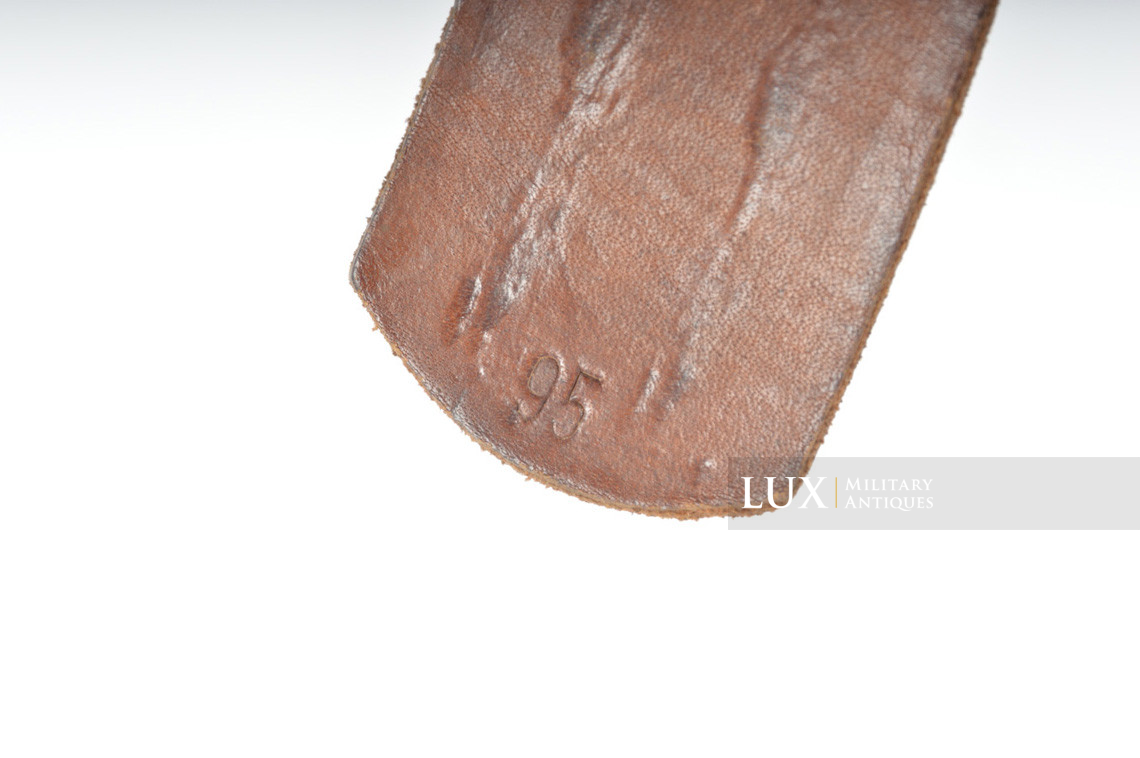 German late-war leather belt, named, « RBNr » - photo 15