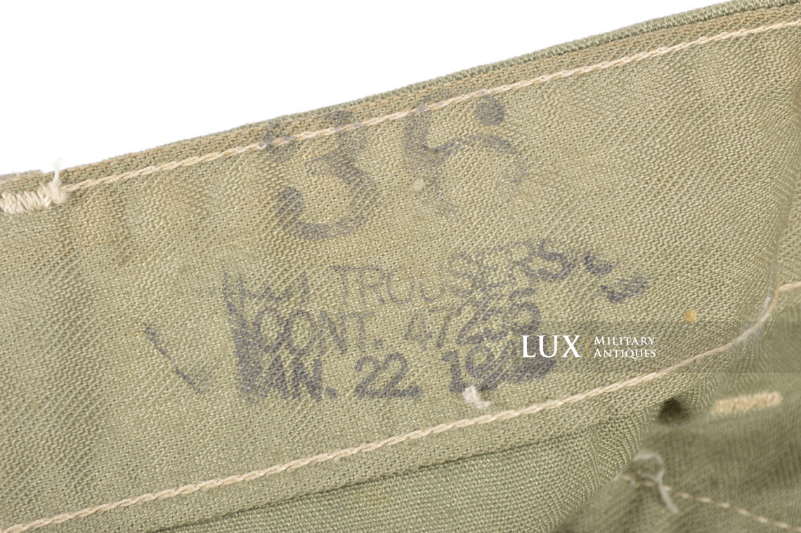 USMC P44 HBT « monkey » trousers, « mint / unissued / deadstock » - photo 18
