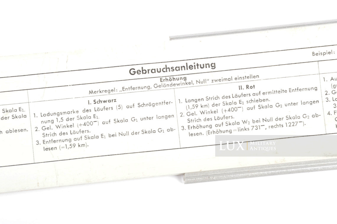 German 8cm mortar distance gauges calculation device - photo 19