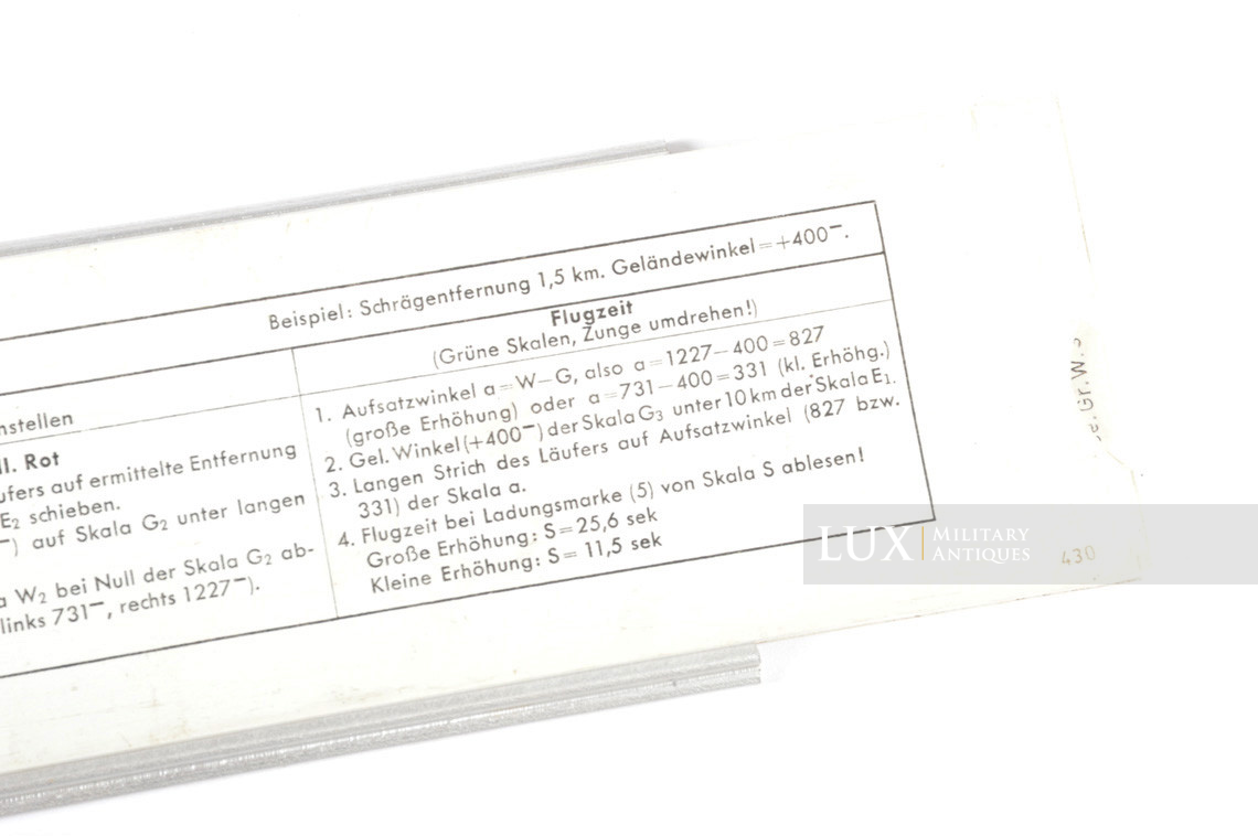 German 8cm mortar distance gauges calculation device - photo 20