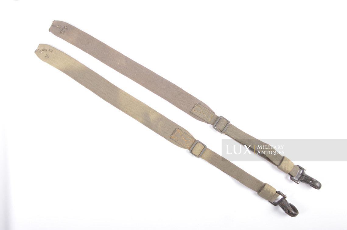 Rare set of late-war carry straps for the « s.f. 14z Scherenfernrohr » carry case, « all web » - photo 4