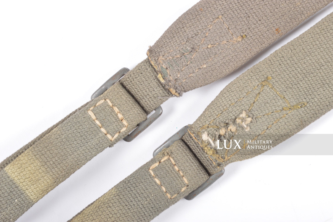 Rare set of late-war carry straps for the « s.f. 14z Scherenfernrohr » carry case, « all web » - photo 14
