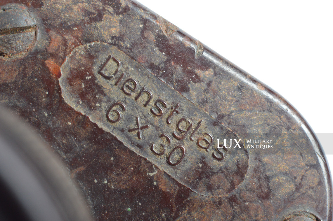 German bakelite 6x30 power issue field binoculars, « Dienstglas cxn » - photo 14