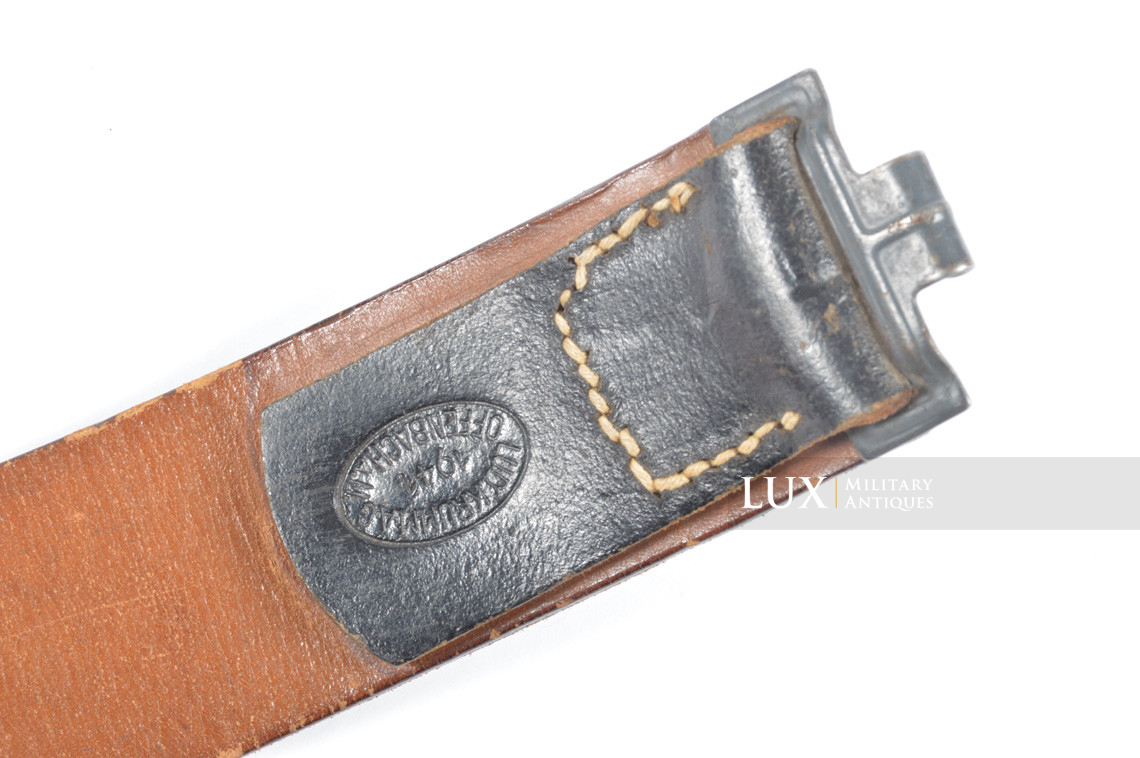 German Luftwaffe combat service leather belt, « 1941 » - photo 9