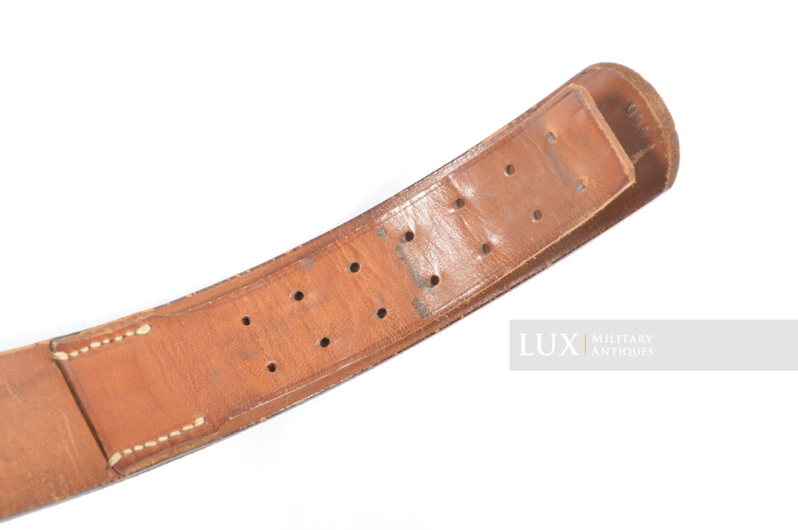 German Luftwaffe combat service leather belt, « 1941 » - photo 14