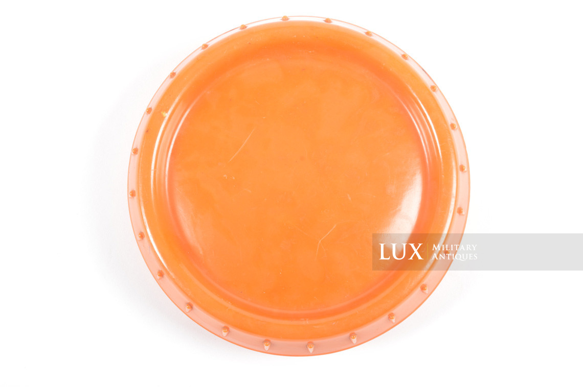 German orange bakelite butterdish - Lux Military Antiques - photo 7