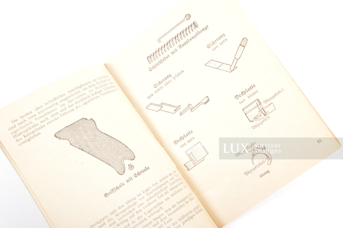 German P08 weapons training booklet, « die pistole 08 » - photo 11