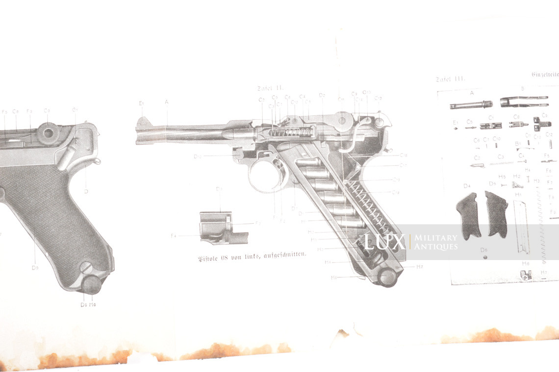 German P08 weapons training booklet, « Pistole 08 » - photo 12