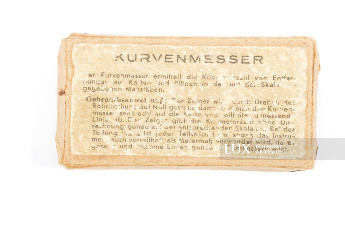 Accessoire allemand de mesure de distance sur carte, « Kurvenmesser » - photo 10