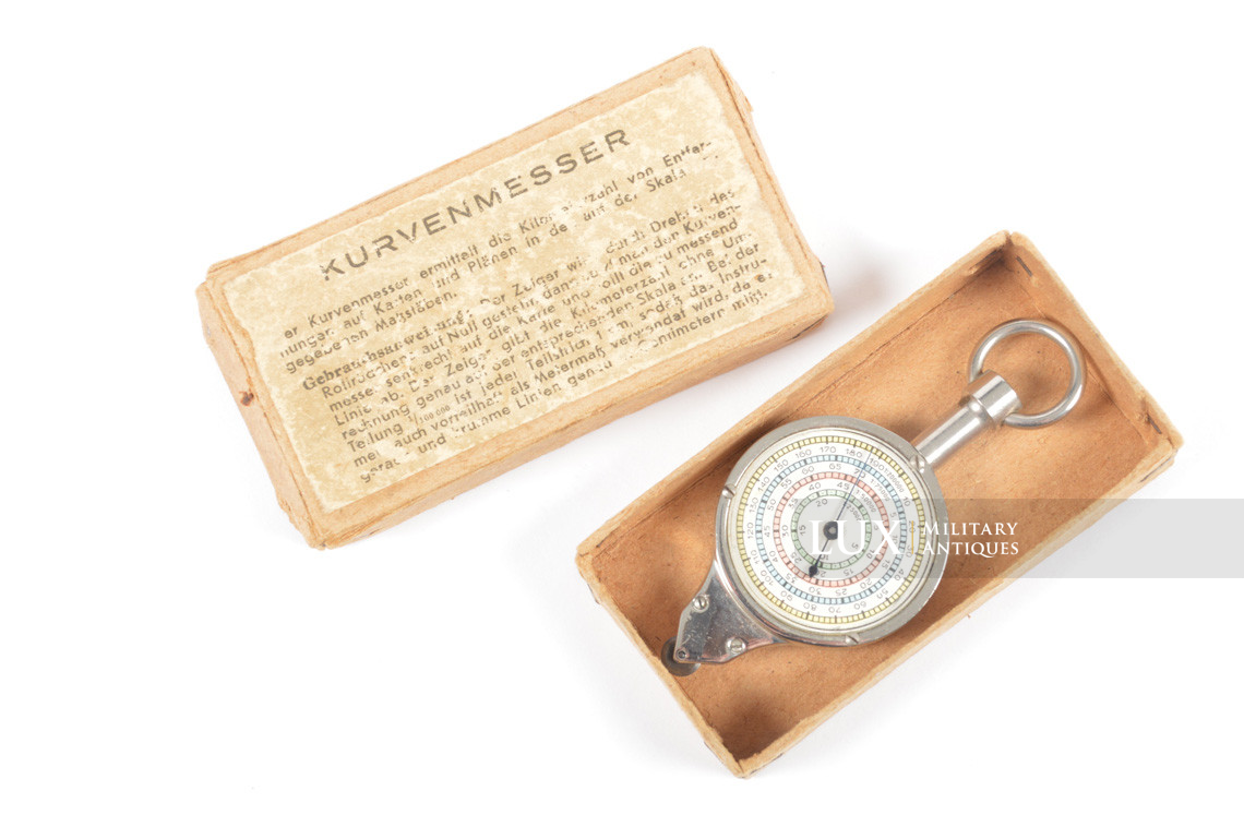 Accessoire allemand de mesure de distance sur carte, « Kurvenmesser » - photo 4