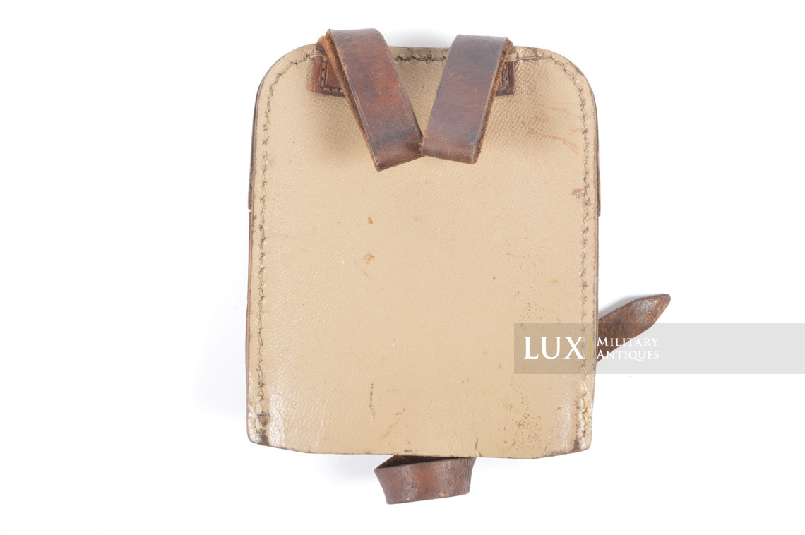 German late-war tan pressed cardboard entrenching tool carrying case, « fkx4 » - photo 12