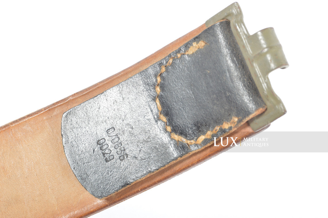 German late-war leather belt, « RBNr » - photo 8