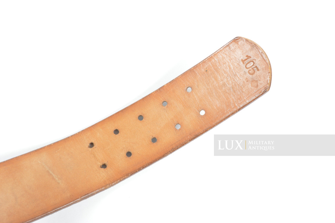 German late-war leather belt, « RBNr » - photo 10