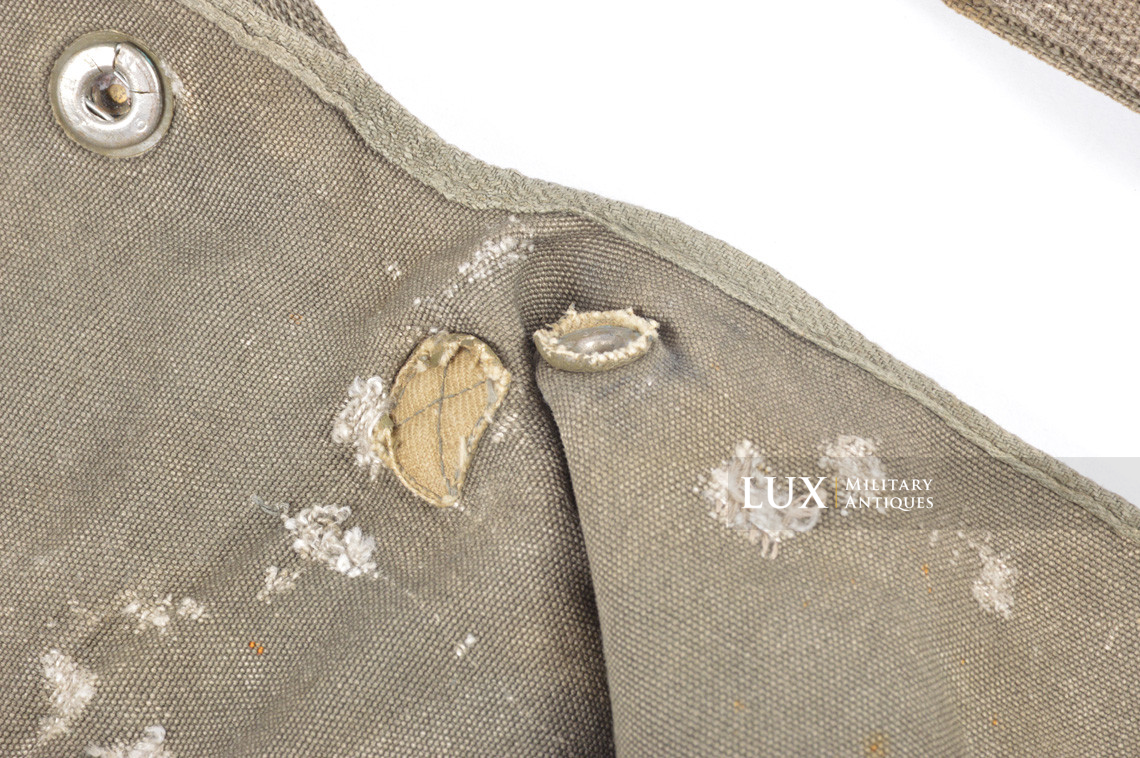 Late-war German paratrooper gas mask carrying bag set, « ebd » - photo 27