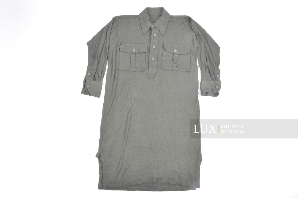 Unissued mid-war Heer / Waffen-SS issue service shirt, « Aertex » - photo 4