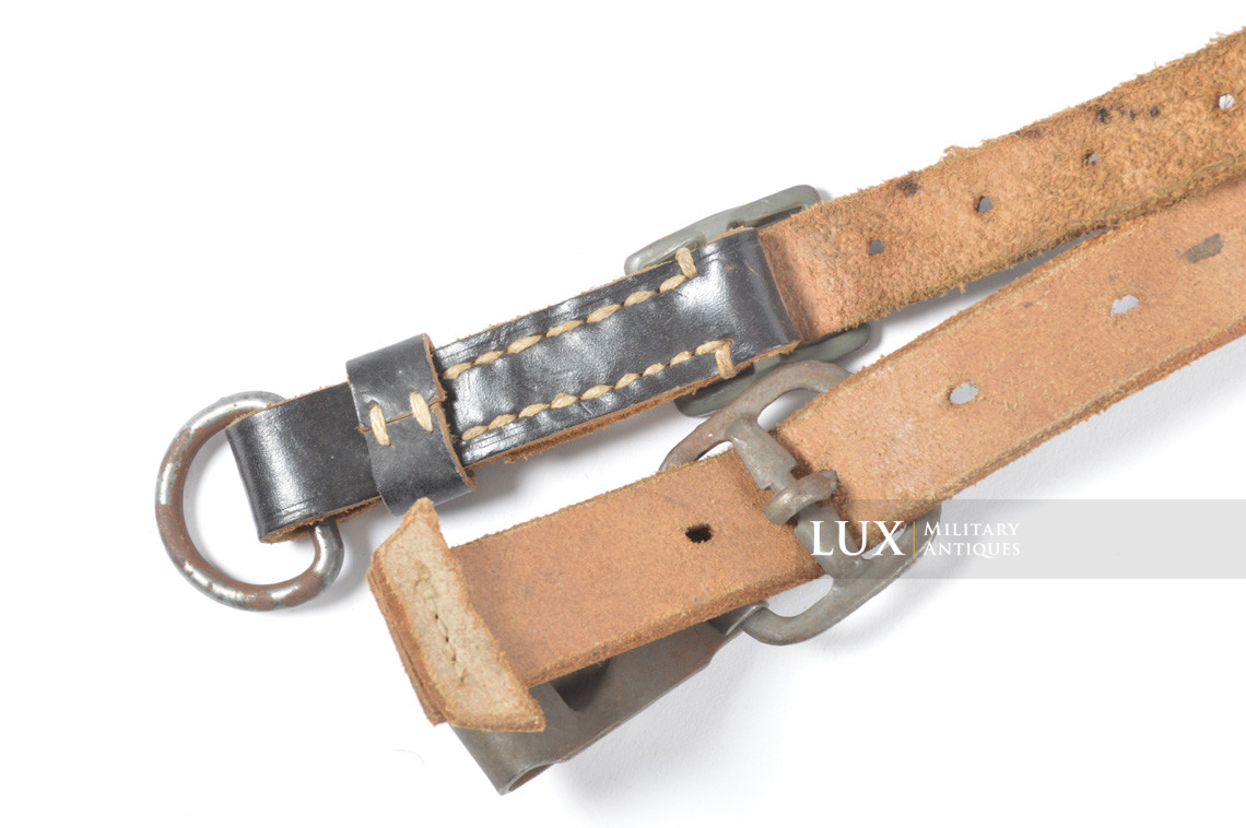 German late-war leather combat y-straps, « RBNr » - photo 16