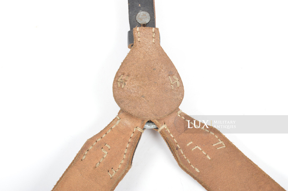 German late-war leather combat y-straps, « RBNr » - photo 18