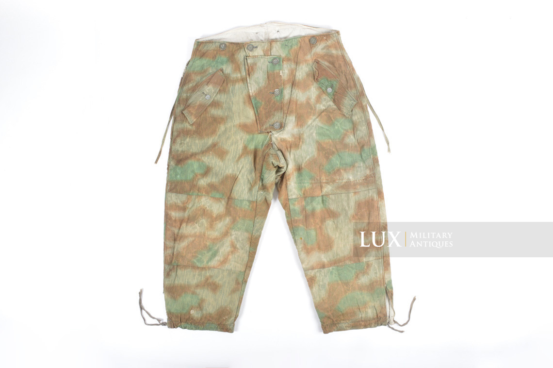 Rare Heer / Luftwaffe « Fluffy » pattern camouflage, reversible winter parka and trousers set - photo 7