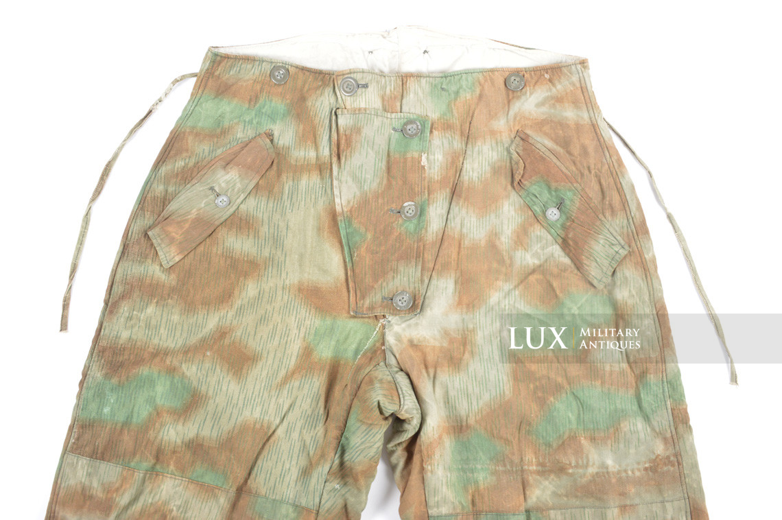 Rare Heer / Luftwaffe « Fluffy » pattern camouflage, reversible winter parka and trousers set - photo 10