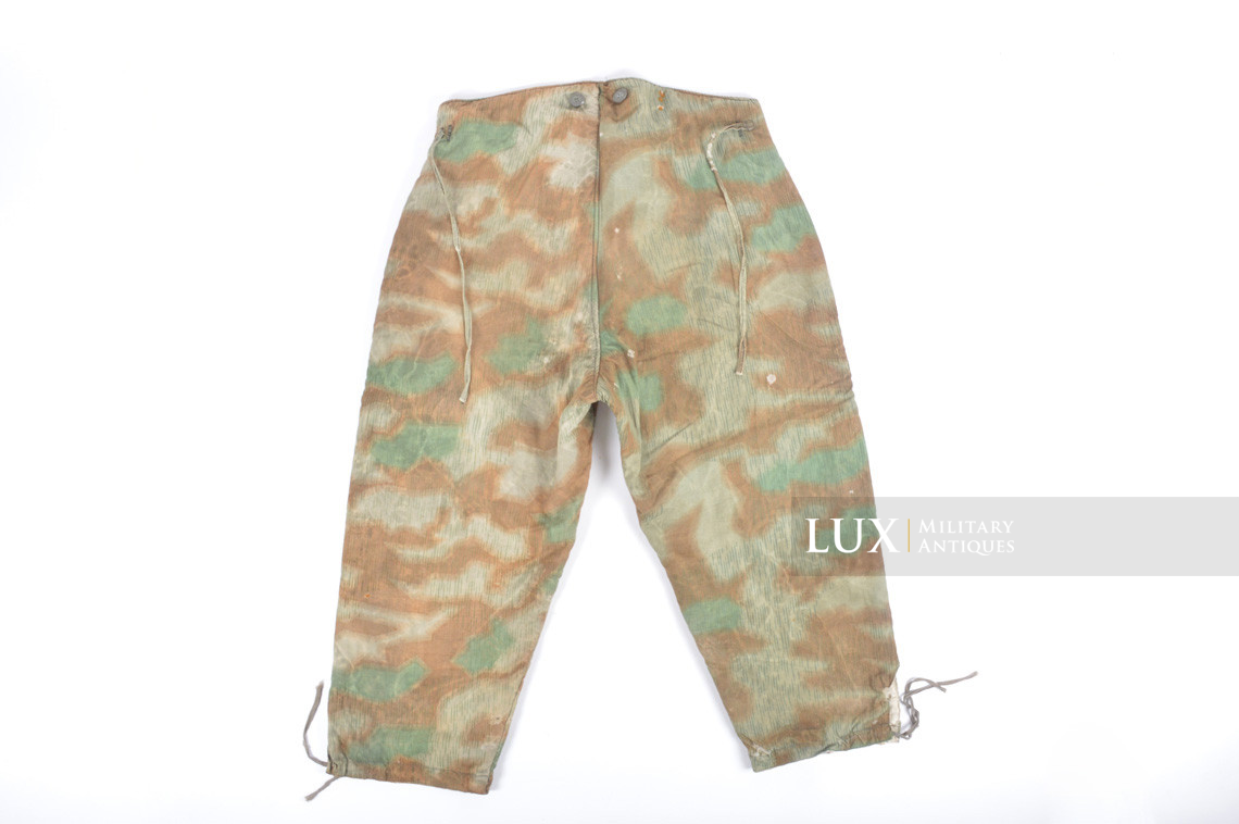 Rare Heer / Luftwaffe « Fluffy » pattern camouflage, reversible winter parka and trousers set - photo 15