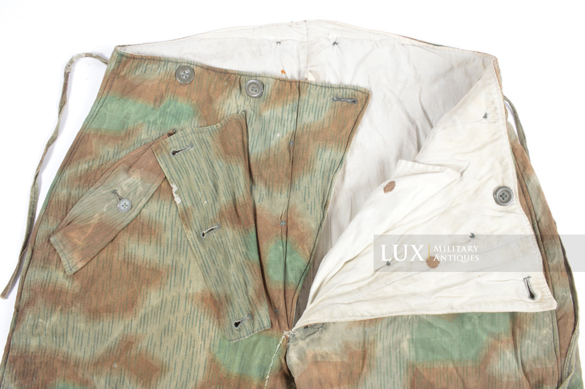 Rare Heer / Luftwaffe « Fluffy » pattern camouflage, reversible winter parka and trousers set - photo 24