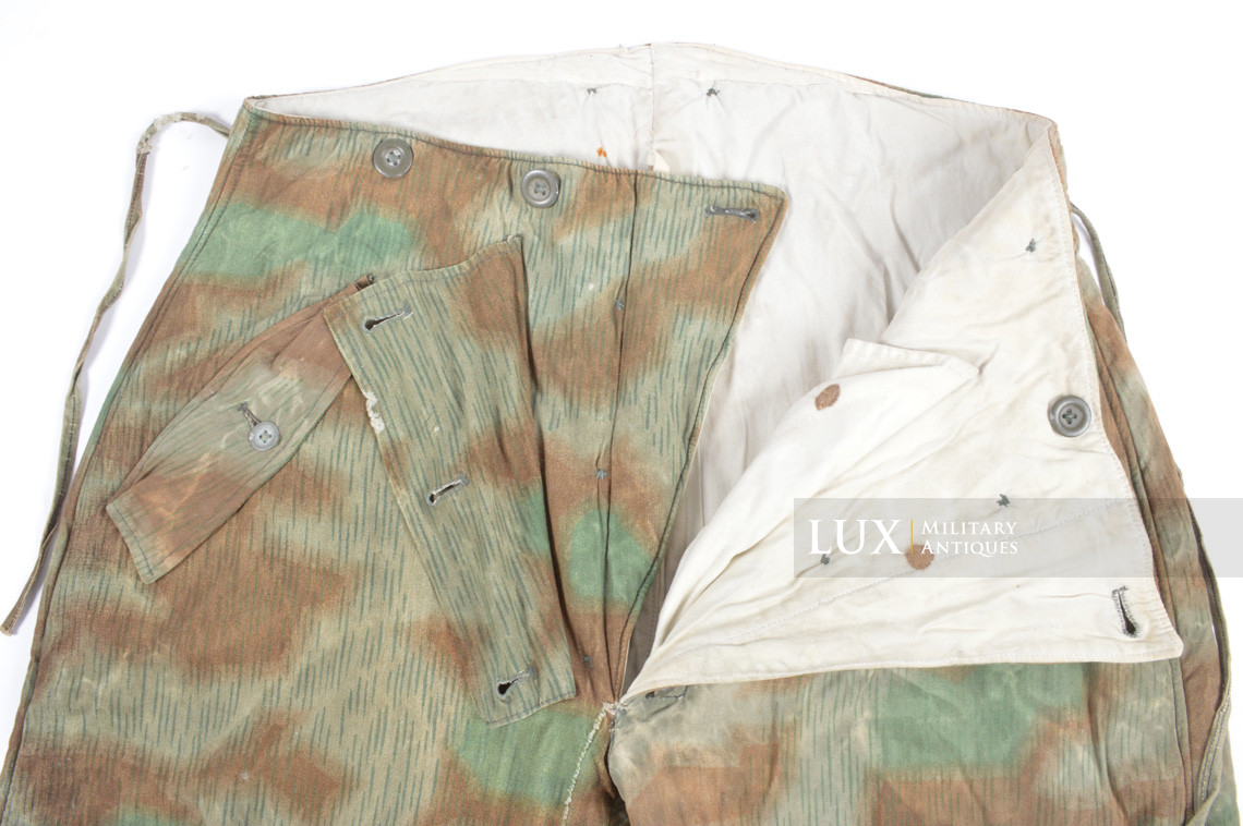 Rare Heer / Luftwaffe « Fluffy » pattern camouflage, reversible winter parka and trousers set - photo 23