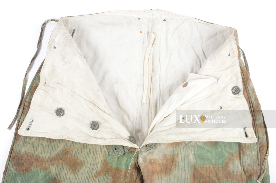 Rare Heer / Luftwaffe « Fluffy » pattern camouflage, reversible winter parka and trousers set - photo 25