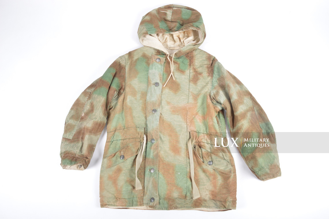 Rare Heer / Luftwaffe « Fluffy » pattern camouflage, reversible winter parka and trousers set - photo 26