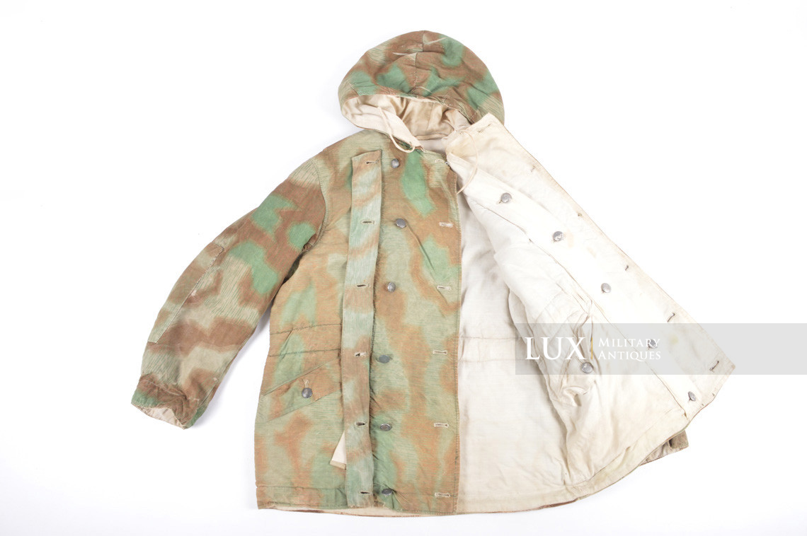 Rare Heer / Luftwaffe « Fluffy » pattern camouflage, reversible winter parka and trousers set - photo 41