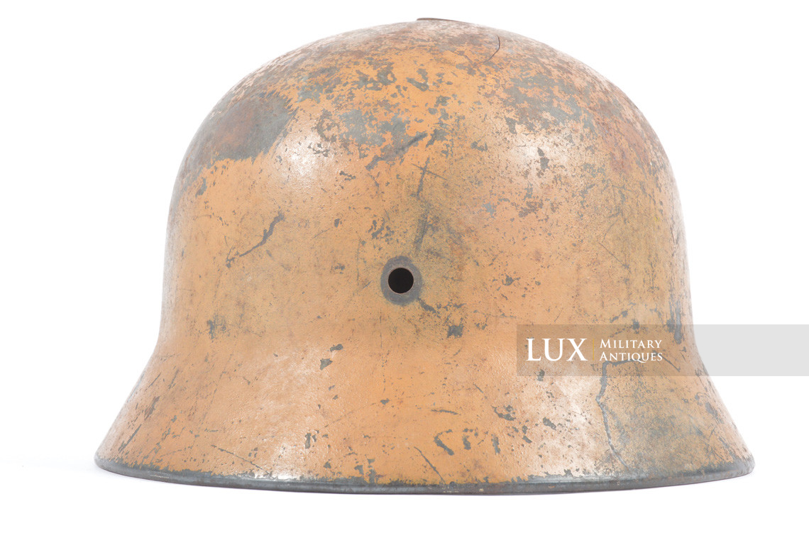 M40 Heer tropical camouflage helmet shell, « untouched / battle damaged » - photo 13