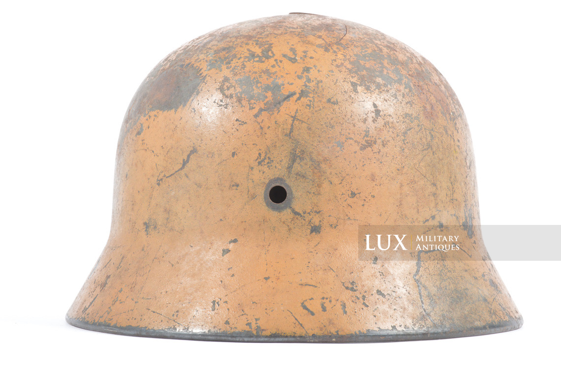 M40 Heer tropical camouflage helmet shell, « untouched / battle damaged » - photo 12