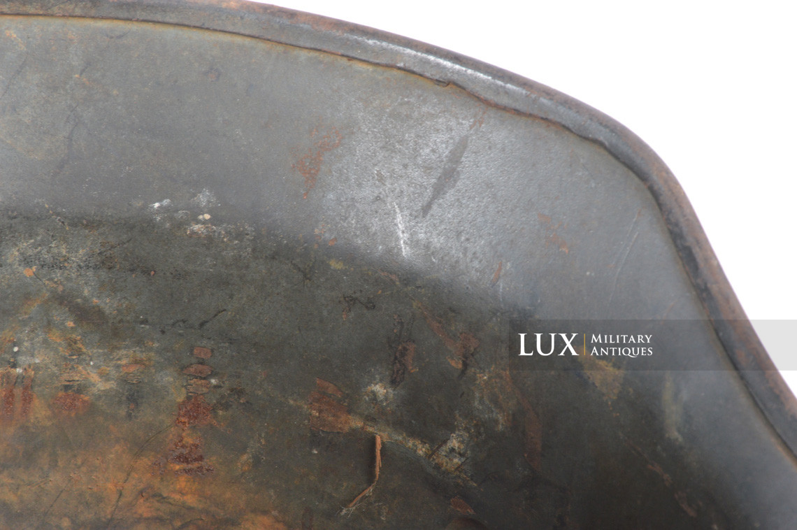M40 Heer tropical camouflage helmet shell, « untouched / battle damaged » - photo 37
