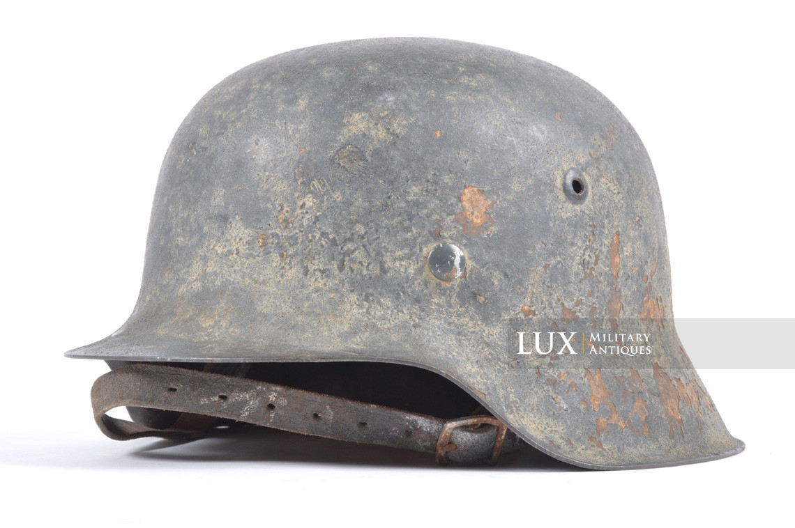 M42 Heer white-wash camouflage combat helmet, « Battle of the Bulge » - photo 8