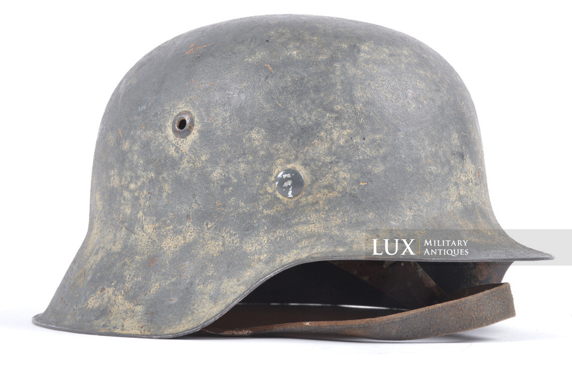 M42 Heer white-wash camouflage combat helmet, « Battle of the Bulge » - photo 10