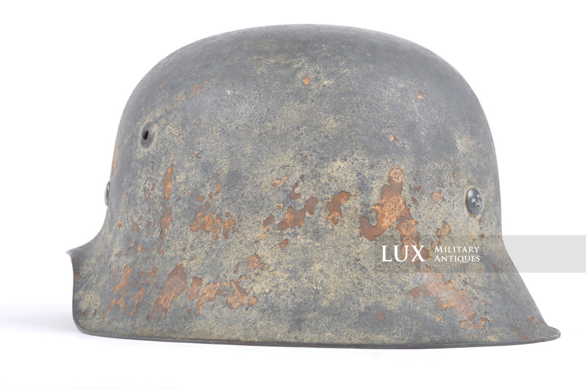 M42 Heer white-wash camouflage combat helmet, « Battle of the Bulge » - photo 14