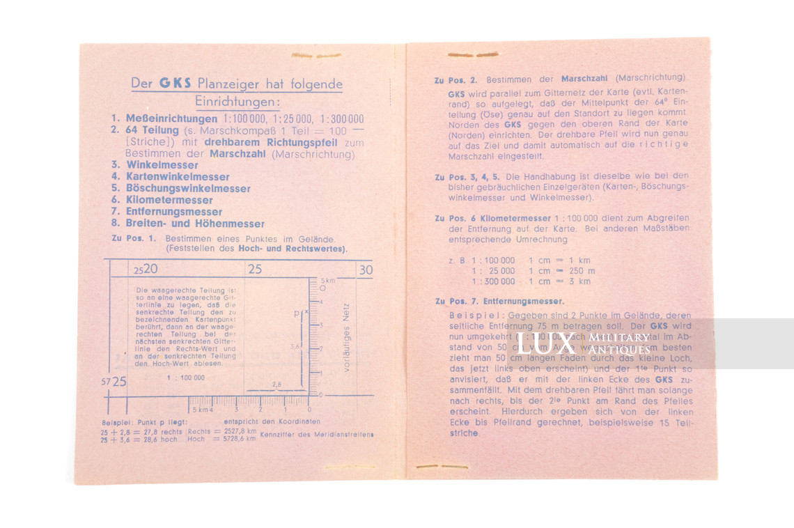 German map reading instrument , « GKS Planzeiger / model G » - photo 9