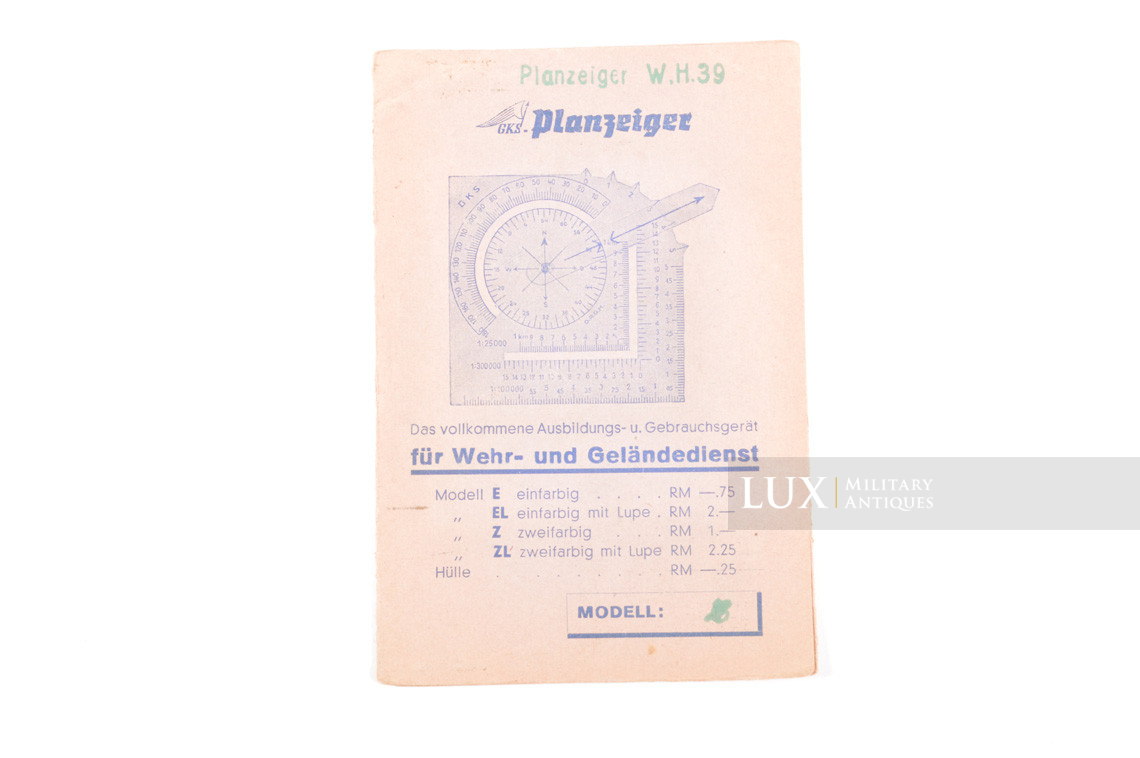 Règle allemande pour cartes « GKS PLANZEIGER / W.H.39 » - photo 8