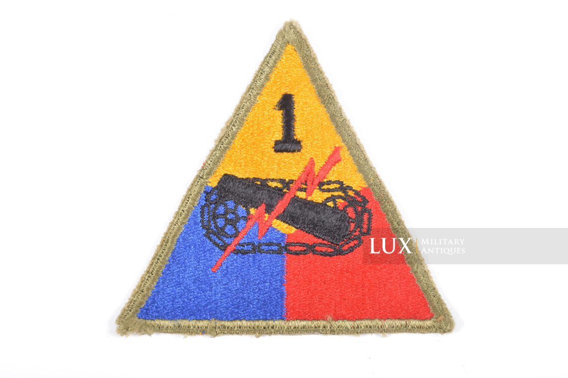 US WWII 1st Armored Division Insignia, « greenback / old ironsides » - photo 4