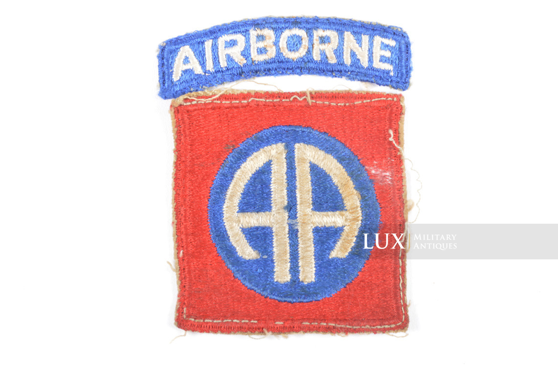 US 82nd Airborne Division insignia patch, « uniform removed » - photo 4