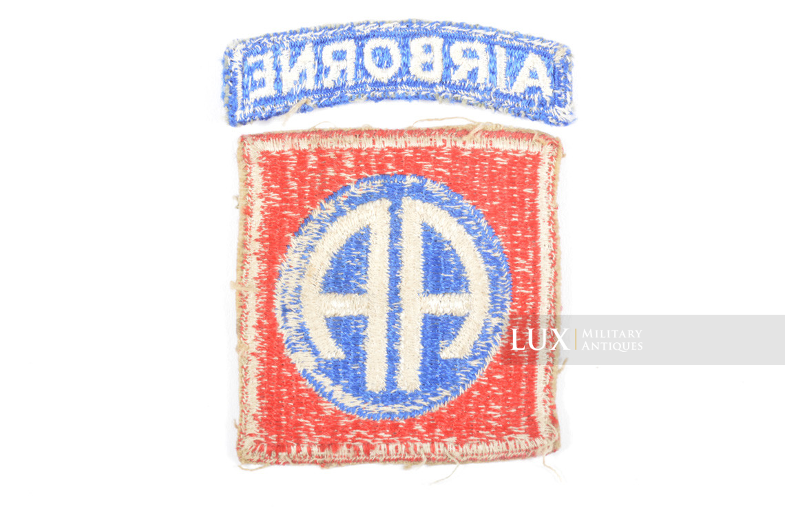 US 82nd Airborne Division insignia patch, « uniform removed » - photo 7